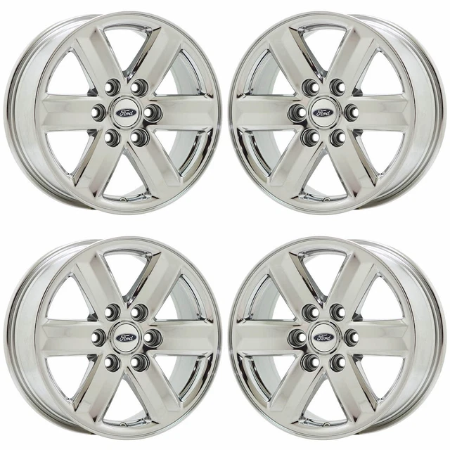 17& FORD F150 Truck Bright Chrome wheels rims Factory OEM set 4 10339 ...