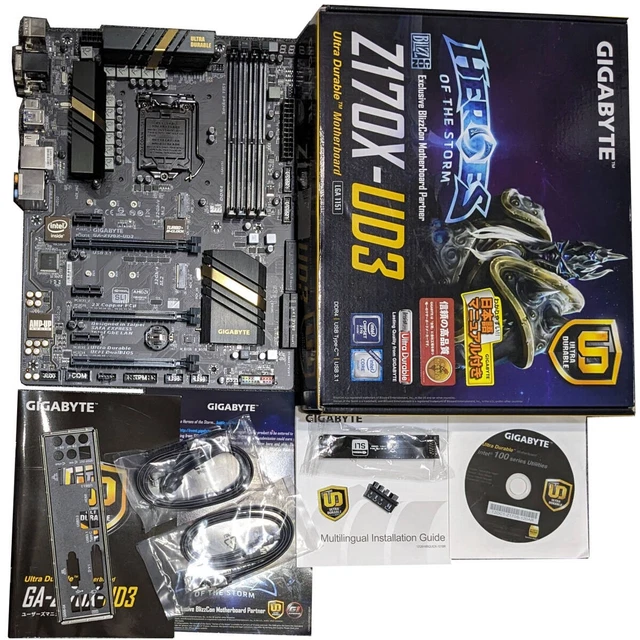 GIGABYTE GA-Z170X-UD3 + Intel i7-7700K Gigabyte Motherboards