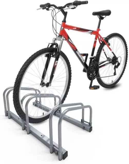 VOUNOT 3 Bike Stand Floor or Wall Mounted Bike Rack for Garage Bicycle Parking R