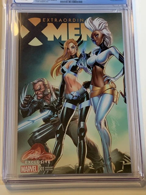 Extraordinary X-Men #1 CGC 9.8 (Jan 2016, Marvel) J Scott Campbell Variant Cover 2