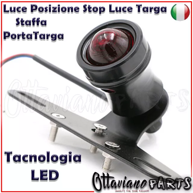 Moto Led Portatarga Fanale Faro Posteriore Stop Freno Posizione Luce Targa M146