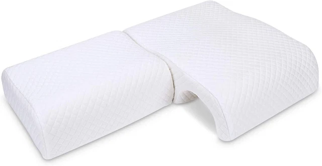 Memory Foam Pillow for Couples Adjustable Cube Cuddle Anti Pressure Arm Back