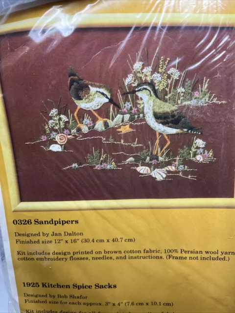 Kit Sandpipers Crewel de Creative Circle #326