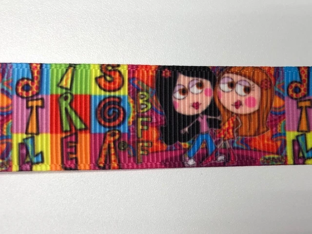 Amis, filles, écoles ruban Grosgrain 5 yards cheveux arcs artisanat