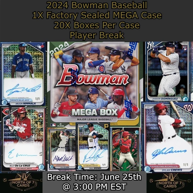KYLE TEEL 2024 Bowman Baseball MEGA 1X custodia giocatore Break 20