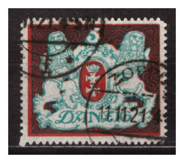 Danzig 1921, Nr. 87x, gestempelt