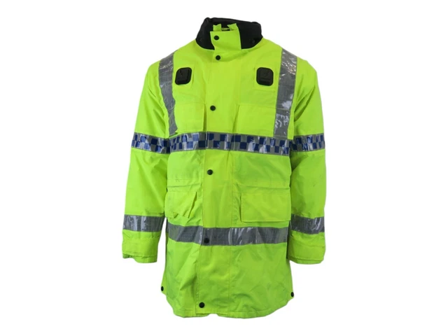 Ex Police Hi Vis Waterproof Jacket Yaffy Model 9 Reflective Uniform SIA Grade 2
