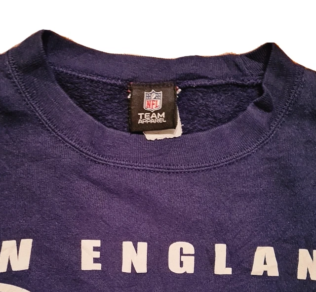 NFL Blue Sweatshirt Mens New England Patriots Size Medium- Vintage Clothing 5