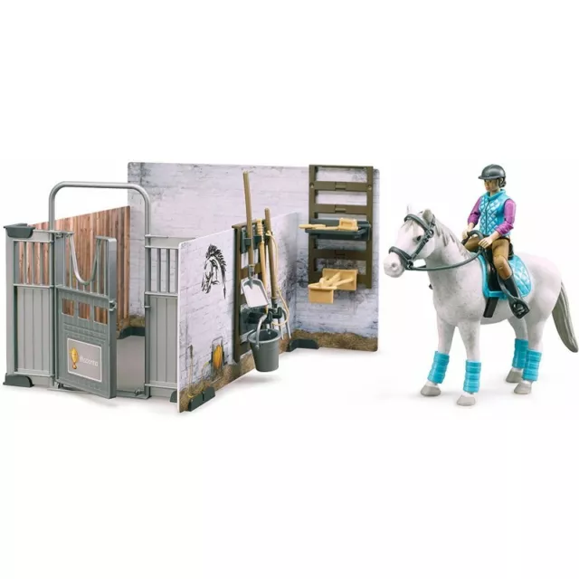 Bruder 62506 - Stalla Con Cavallo E Accessori