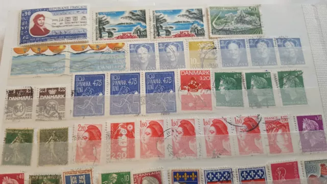 72 Stück Gestempelte Alte  DANMARK-FRANCE-PORTUGAL  Briefmarken TOPZUSTAND 2