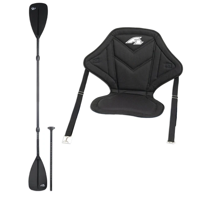 F2 Aluminium Paddle ~ 3/4 Pièces 170 ->240 CM Pagaie Pour Sup & Kayak + Siège De