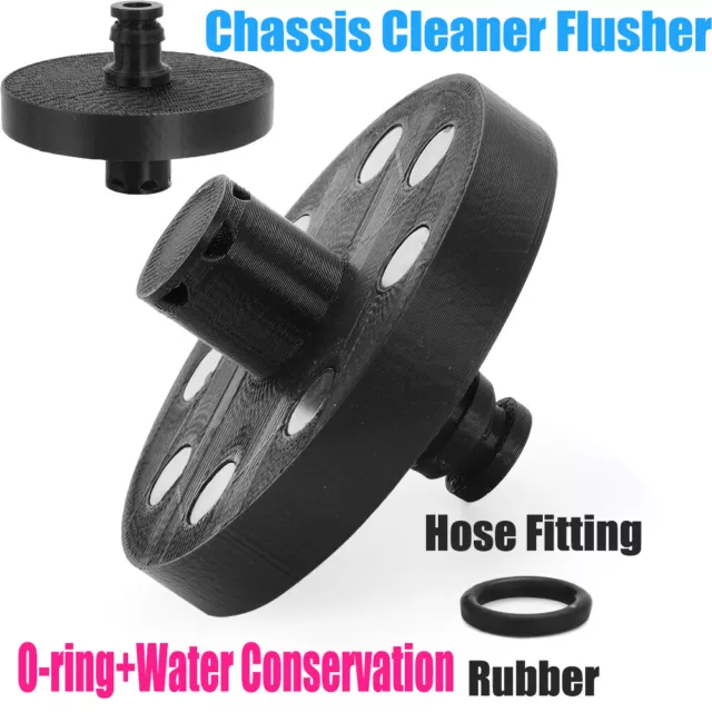 Rubber O-ring Chassis Cleaner Flusher Standard Hose Fitting KIT Black Magnets