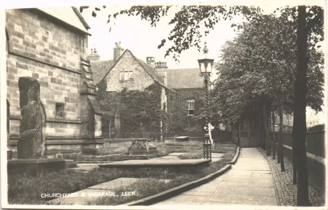 Leek. Churchyard & Vicarage.