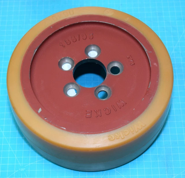 Roue Motrice En Vulkolan Pour Transpalette/gerbeur électrique Linde Fenwick L14 - Neuf - Diamètre 80 Mm
