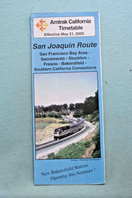 SAN JOAQUIN ROUTE - Amtrak Timetable - May 11, 1997 $3.00 - PicClick