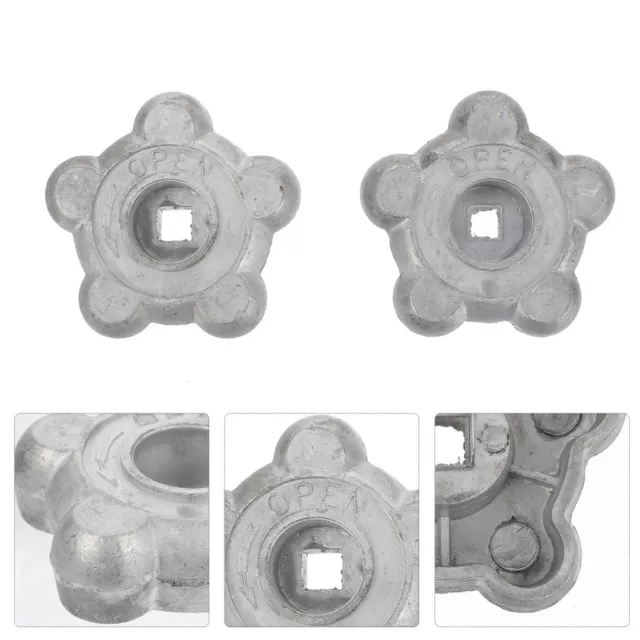 4 piezas accesorios decorativos de suministro de rueda de mano válvula esférica