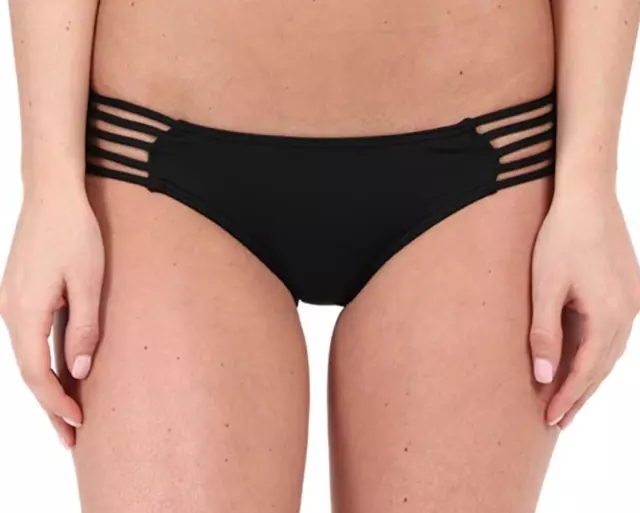 Rip Curl A7507 Women's Black Love N Surf Luxe Hipster Bottom Size XL