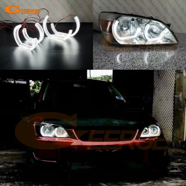 For Lexus Is200 Is300 Ultra Bright Crystal DTM Style Led Angel Eyes Halo Rings