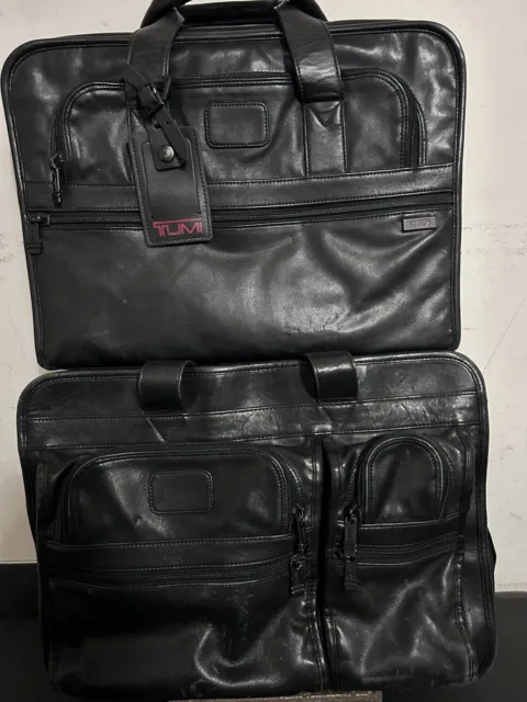 Tumi Wheeled Carry On Case / Two Piece Business Expandable Luggage / Briefcase