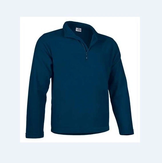 Maglia,Felpe,Felpa Da Lavoro In Pile Con Zip Corta,Mezza Zip,Mastrekk,Blu Navy