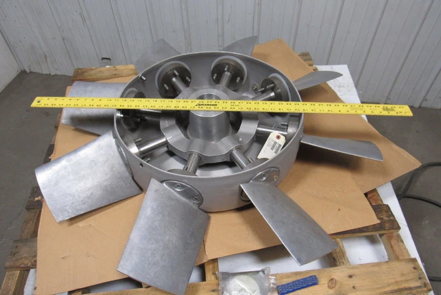 44" Industrial 8 Blade Aluminum Variable Pitch Axial Flow Fan Wheel 2-3/8" Bore