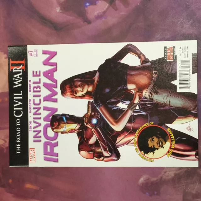 Invincible Iron Man #7 1st Riri Williams Hot Key 3rd print variant NM