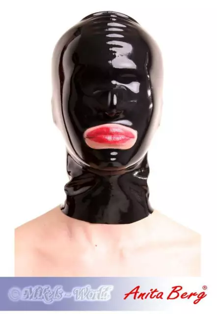 Anita Berg - Latex Masque Avec Ouverture pour la Bouche En Divers Couleurs
