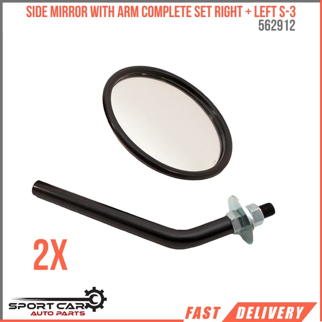 Coques Rétroviseur Peugeot 207 308 (2006-2014) - Capuchon ABS Noir - 2 Pièces - Style Sport