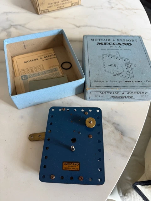 Ancien Moteur à Ressort Meccano à Renversement de