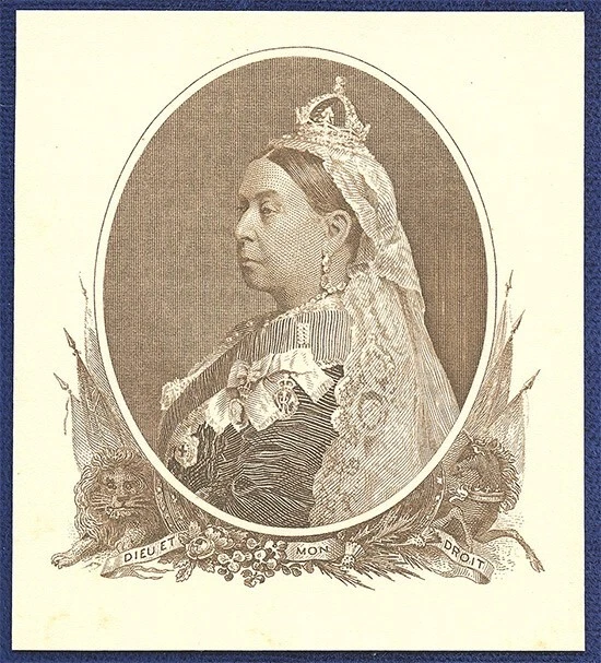 AMERICAN BANK NOTE Co. ENGRAVING: QUEEN VICTORIA