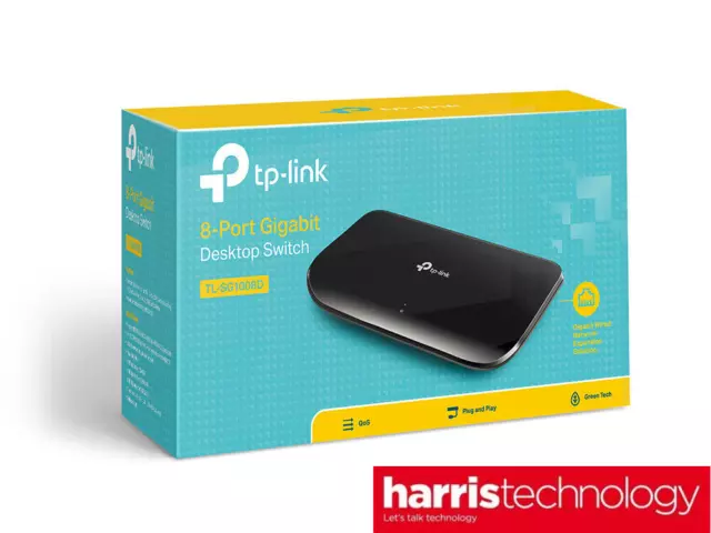 TP-Link TL-SG1008D 8 port 1000Mbps Gigabit Ethernet Switch Plug and Play