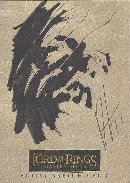 Lord of the Rings LOTR Masterpieces 1 - ROBERT TERANISHI SKETCH (B)