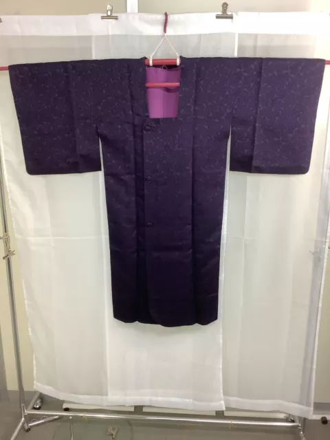 Japanese Vintage Kimono Michiyuki coat expensive with Stall Height 45.27inch