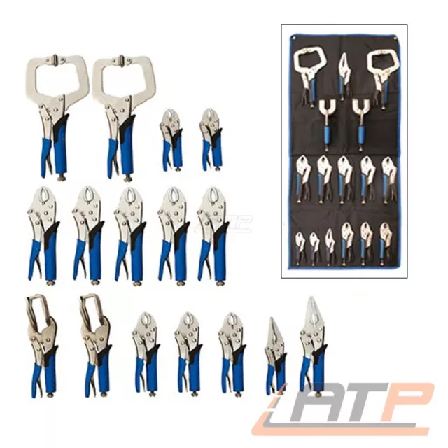Bgs Carrozzeria Set Pinze Grip 16 Pezzi Pinza Di Bloccaggio Pinza Di Bloccaggio Pinza Di Bloccaggio