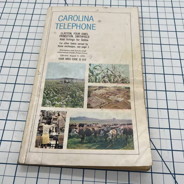 1970 Smithfield Clayton Selma North Carolina Nc Phone Book Genealogy Advertising