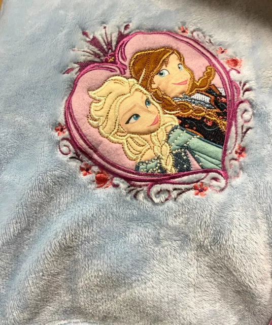 Disney Official Frozen Princess Elsa Anna Fleece Throw Blanket Light Blue NWT