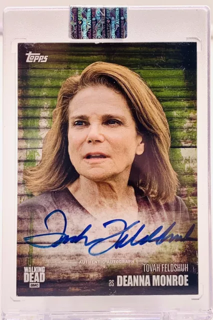 Topps Walking Dead Season 6 Tovah Feldshuh As Deanna Monroe Auto Card Mold 01/25