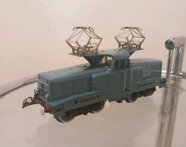 Locomotive électrique Hornby O BB 13001 – 1957 – Bon état – AV/AR/Feux – Train Miniature
