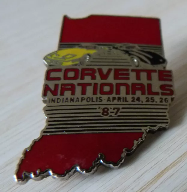 Rare Pin's Sport Auto Usa Corvette Nationals Indianapolis 87 Egf