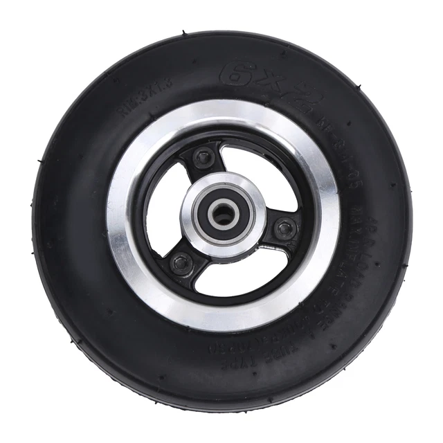 6 Inch Solid Tire Rubber Durable Wear Resistant Thicken Wheel Rim And Tires Set