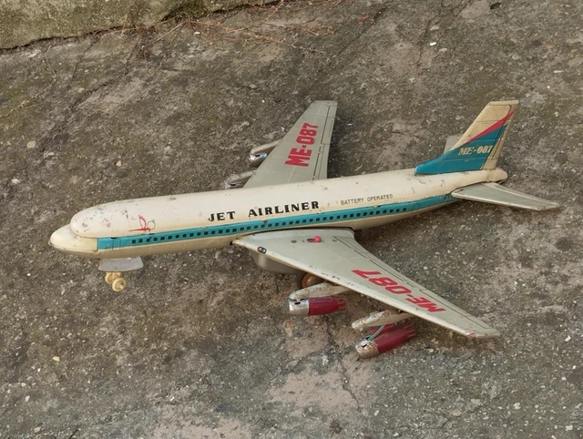 Joustra, F-POU, Avion Mécanique En Tôle Lithographiée, Variante Jaune Et 58374214