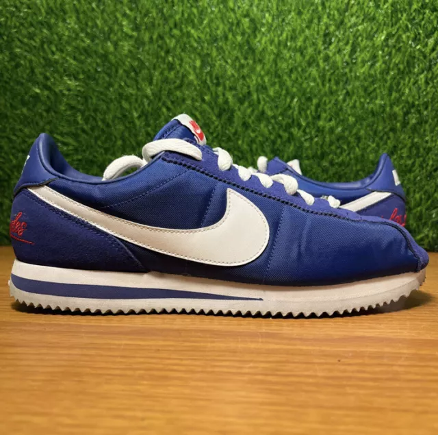 NIKE CORTEZ BASIC Deep Royal Blue White Los Angeles Dodgers Shoes