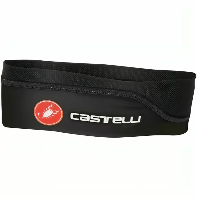 Castelli Unisex Sommer Radfahren Stirnband Feuchtigkeit Docht Unterhelm - schwarz