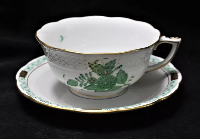 Herend Chinese Bouquet Cup And Saucer