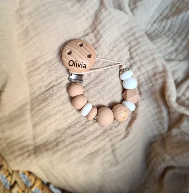 Dummy Clip Personalised, Baby Gift, Pacifier Chain, Personalised baby gift