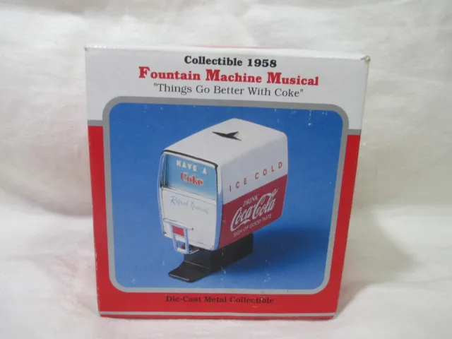 Coca Cola Musical 1958 Fountain Machine Enesco Tune Things Go Better With Coke