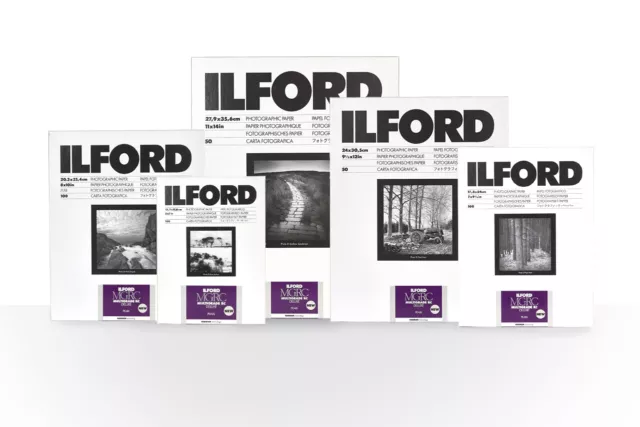 Ilford Multigrade V RC Deluxe Glossy - 8x10 Darkroom Printing Paper - 250 Sheets