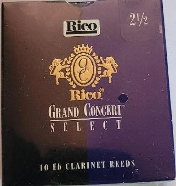 Rico Anches Grand Concert select pour clarinette mi bémol, force 3.5 boite de 10