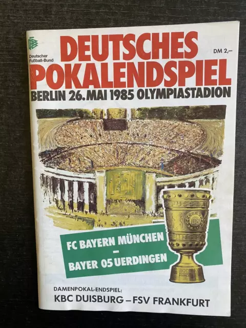 DFB-Pokalfinale 26.05.1985 FC Bayern München - Bayer 05 Uerdingen in Berlin