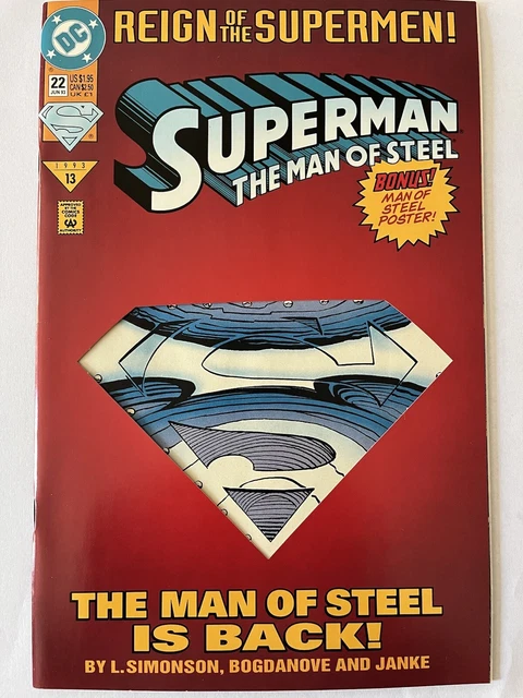 Dc Superman The Man Of Steel Reign Of The Supermen 1993 #13 #22 June 93 Mint
